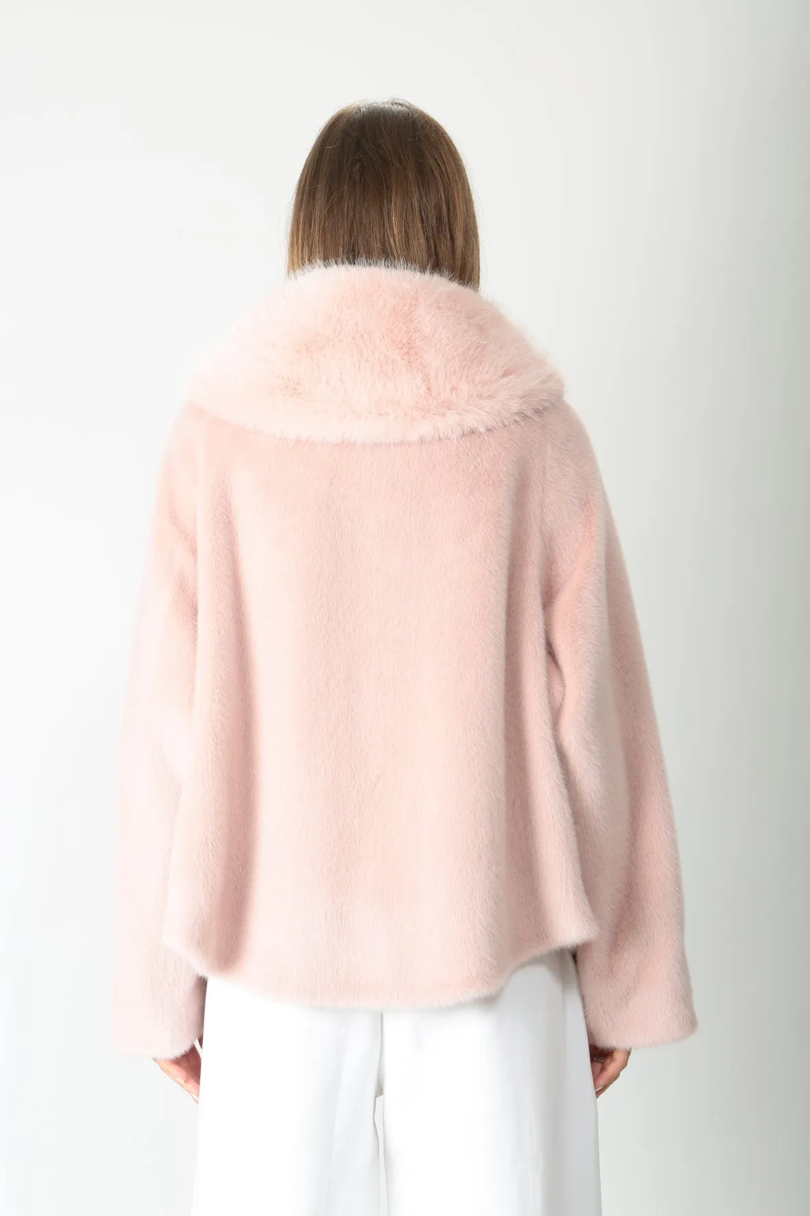 Violanti Cappotto corto in ecopelliccia VE313/5600