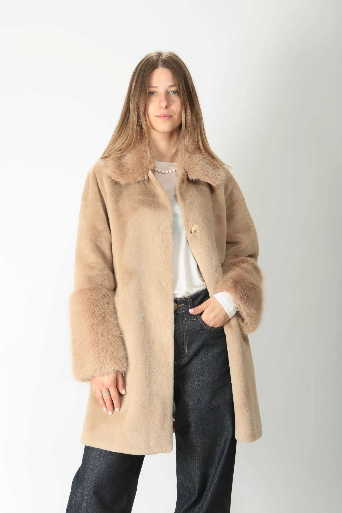Violanti Cappotto in pelliccia ecologica VE312/5600