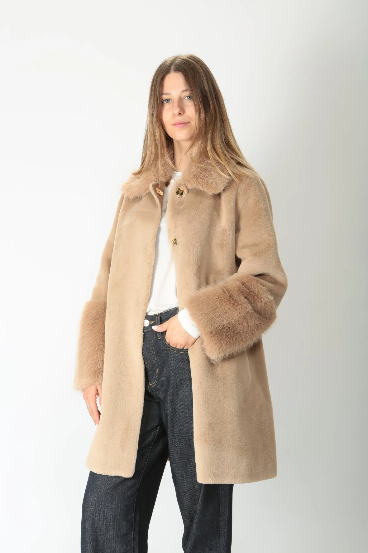 Violanti Cappotto in pelliccia ecologica VE312/5600