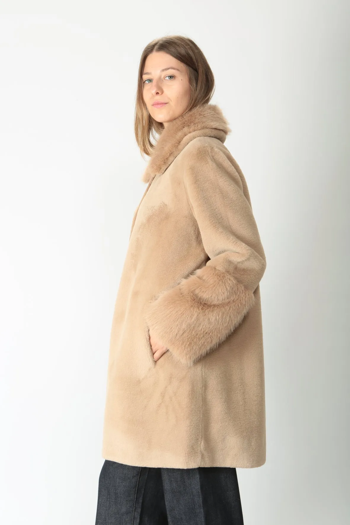 Violanti Cappotto in pelliccia ecologica VE312/5600