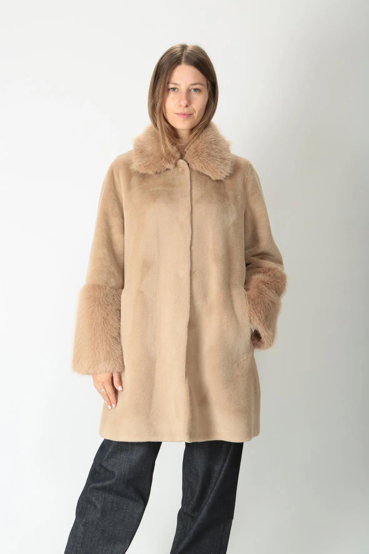 Violanti Cappotto in pelliccia ecologica VE312/5600